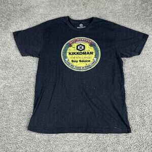 Kikkoman Shirt Mens Large Gray Graphic Tee Soy Sauce All-Purpose Seasoning